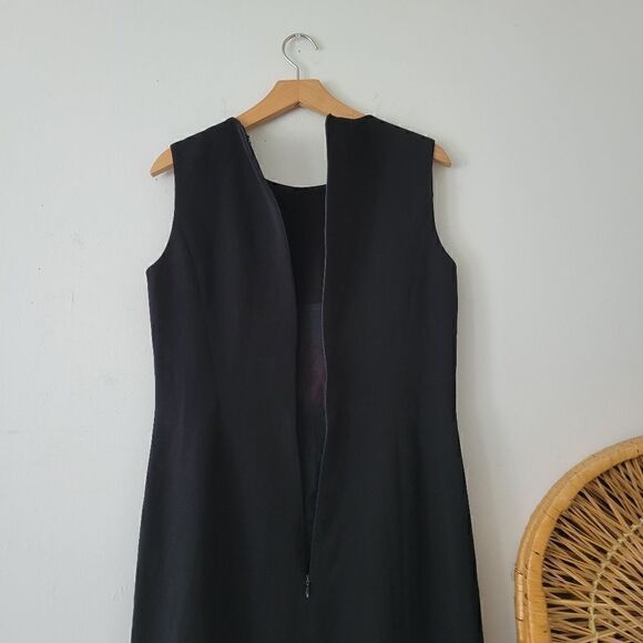 Tahari Sheath Dress Black 6 - Picture 9 of 11